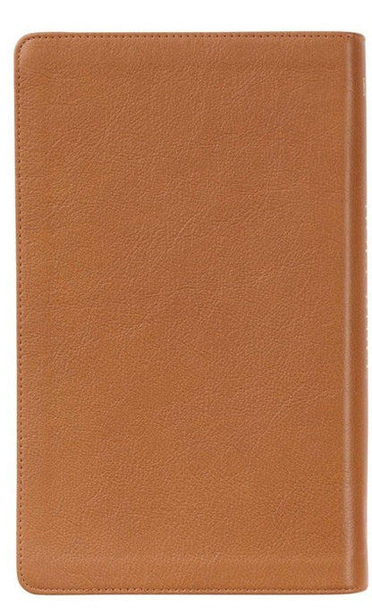 KJV Giant-Print Bible--genuine leather, toffee brown