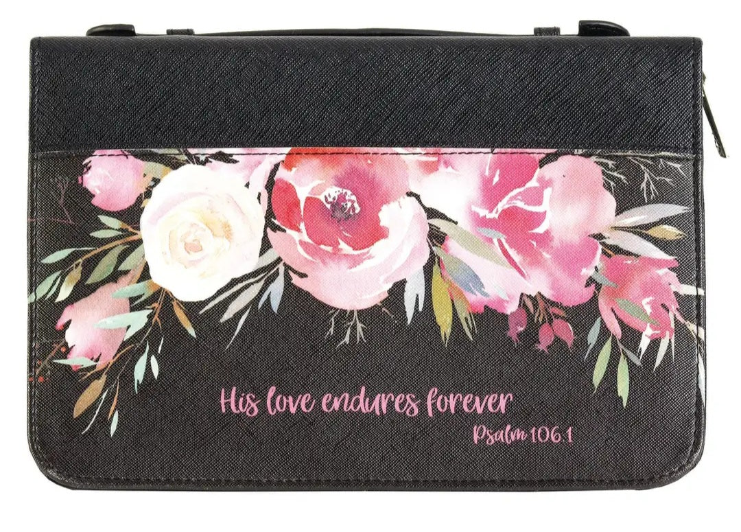 His Love Endures Forever  Bible Cover (Large)