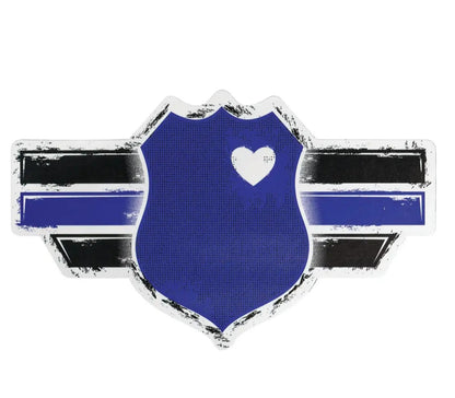 Police Officer Back the Blue Support Auto Vinyl Magnet