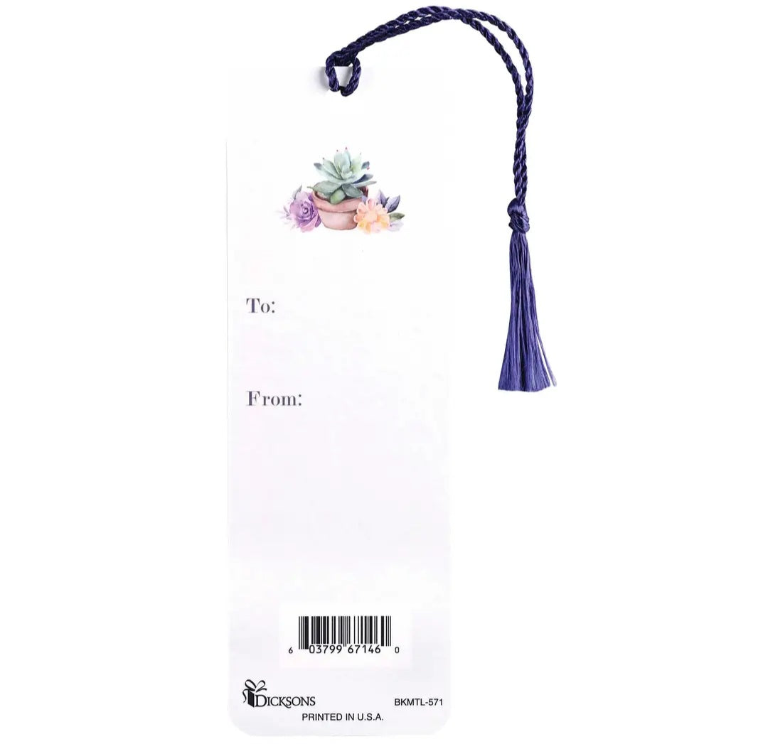 Purple Floral Pastors Wife Bookmark with Tassle