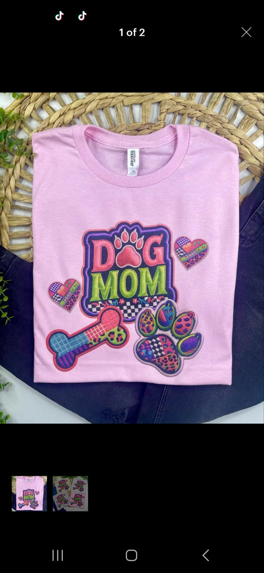 Dog Mom Tee Ladies