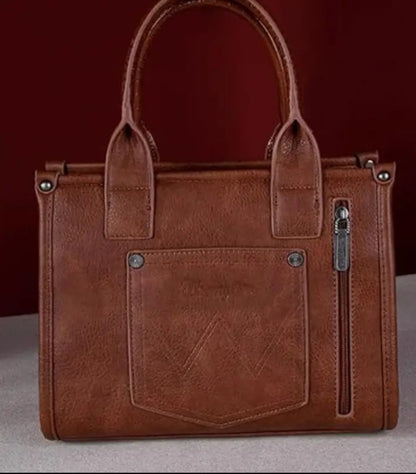 Wrangler Purse Leather Tote Crossbody Bag