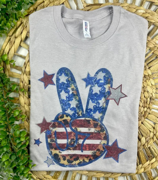 2X Patriotic Peace Tee