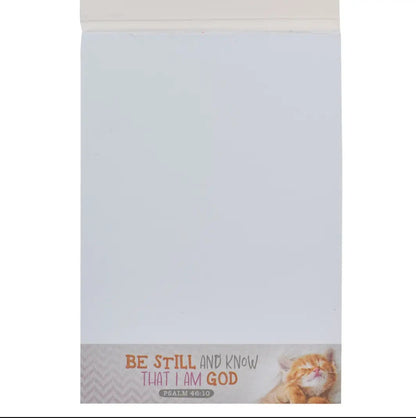 Be Still & Know Kitten Notepad