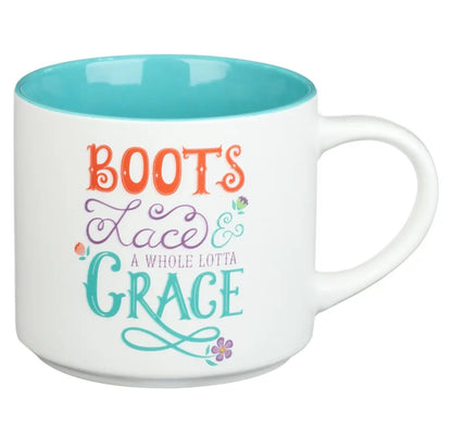 Ceramic Mug Boots Lace Grace