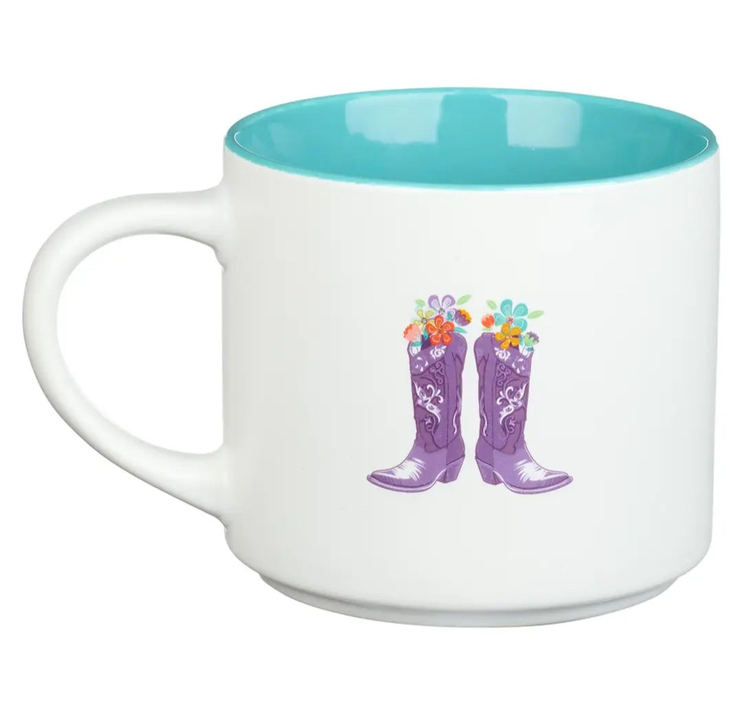 Ceramic Mug Boots Lace Grace