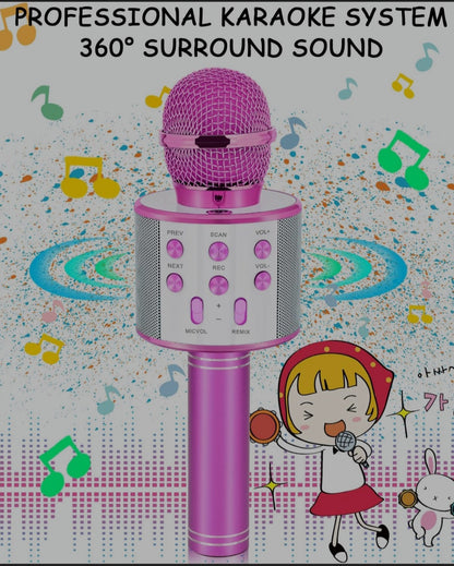 Kids Handheld Wireless Microphone Speaker