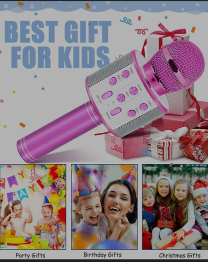 Kids Handheld Wireless Microphone Speaker