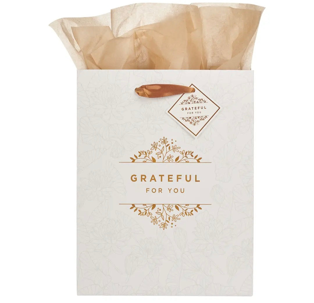 Grateful for You Medium Gift Bag w/ Tissue