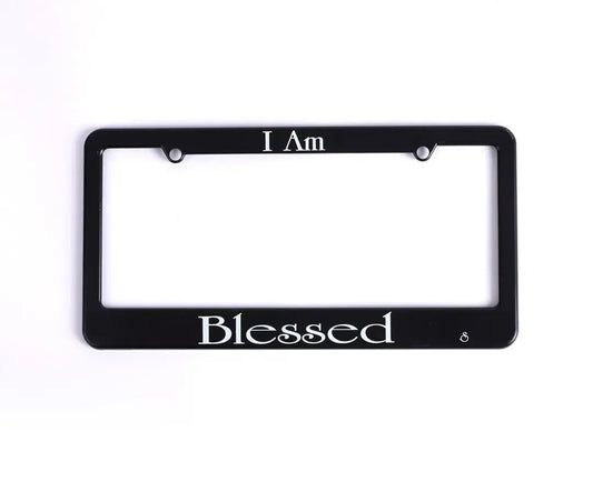 License Plate Cover I am Blessed