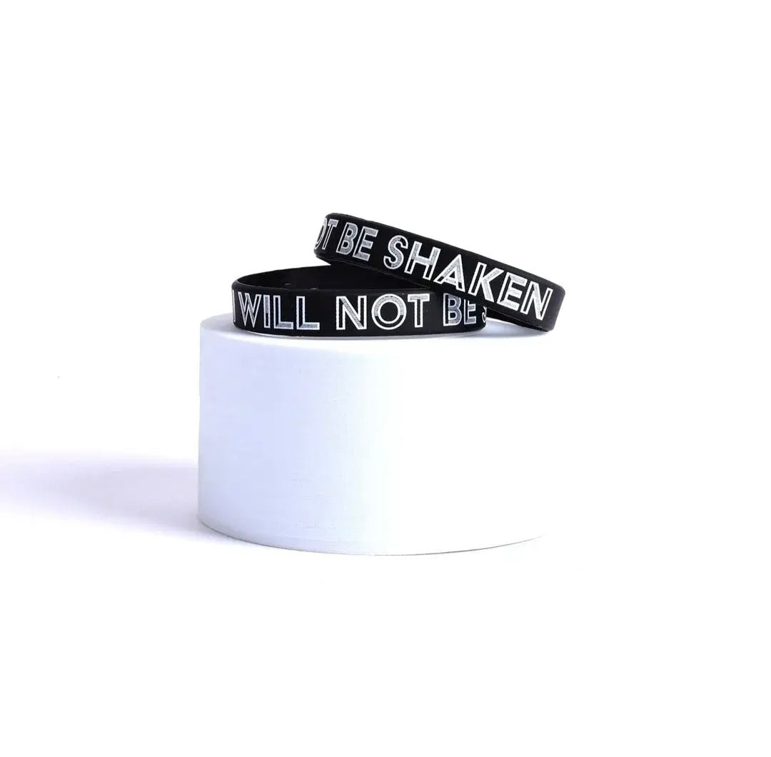 Silicone Wrist Band I Will Not Be Shaken