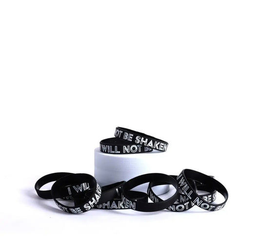 Silicone Wrist Band I Will Not Be Shaken