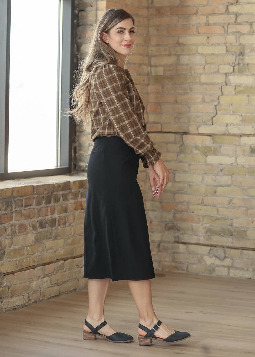 Blake Brown Plaid Long Sleeve Top
