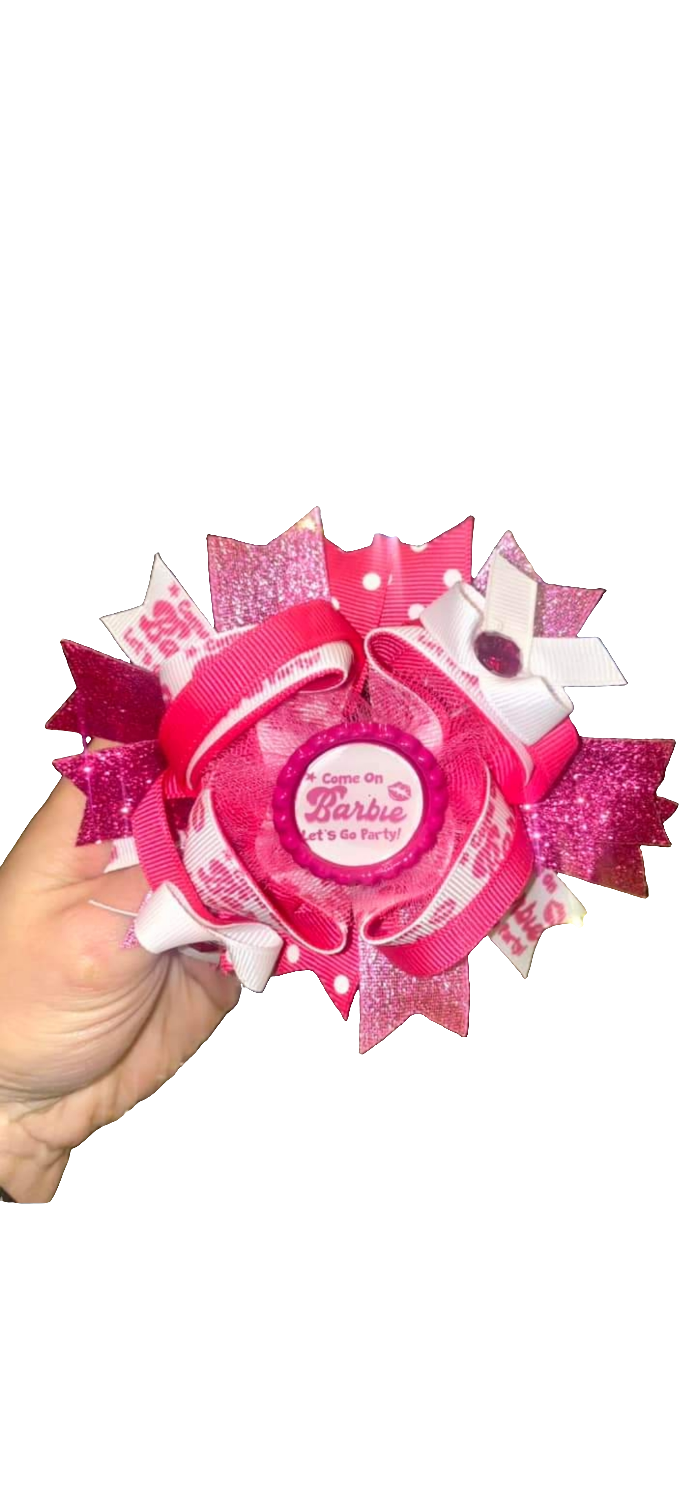 Barbie Hair Bow Clip Style