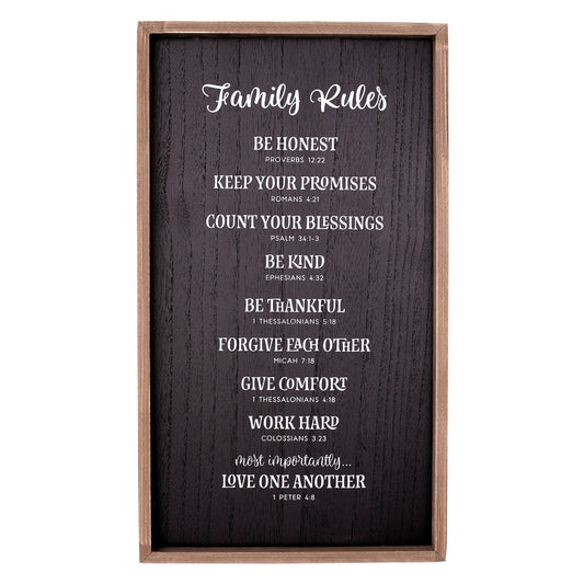 Family Rules Wall Plaque