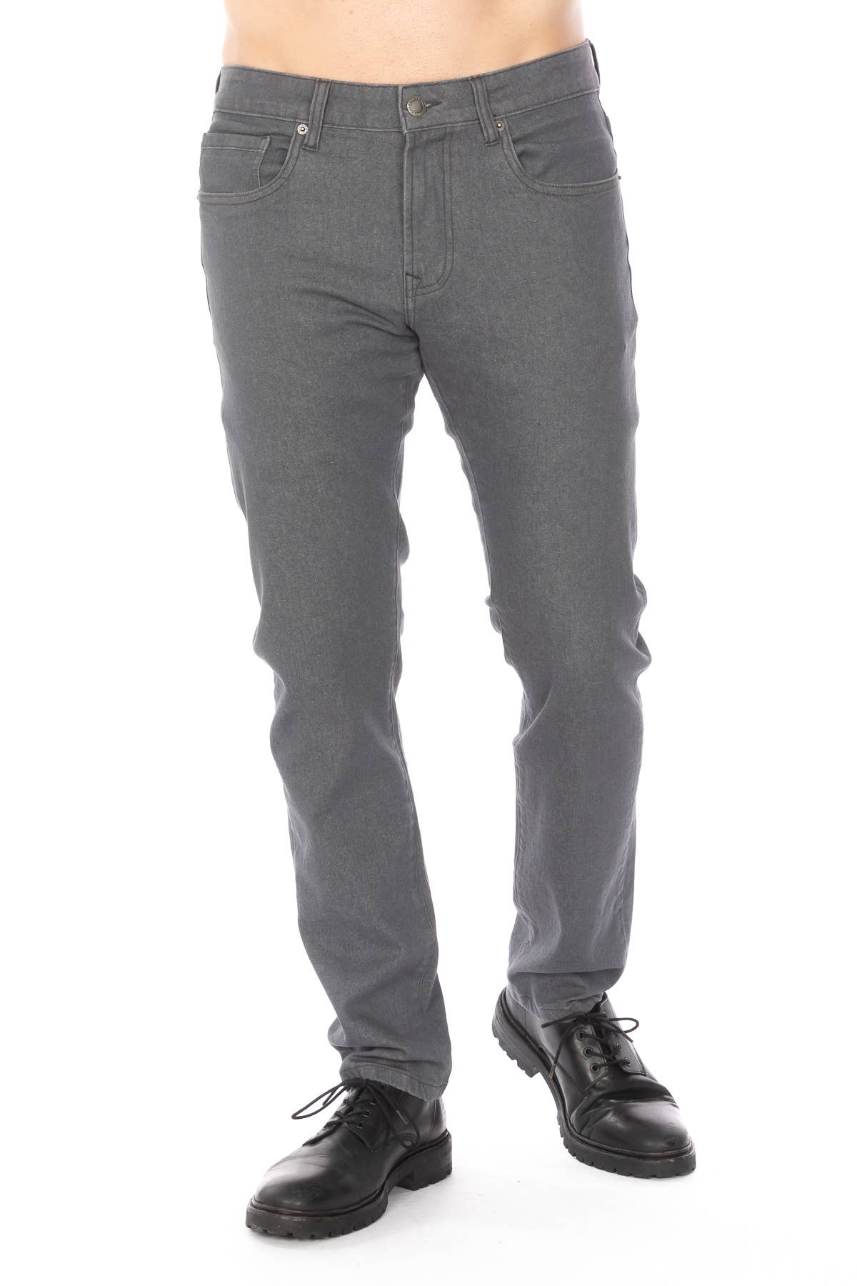 Men's Athletic Denim Stretch Jeans Grey