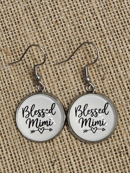 Blessed Mimi Earrings - Handmade, Stainless Steel, Thinking of You Gift
