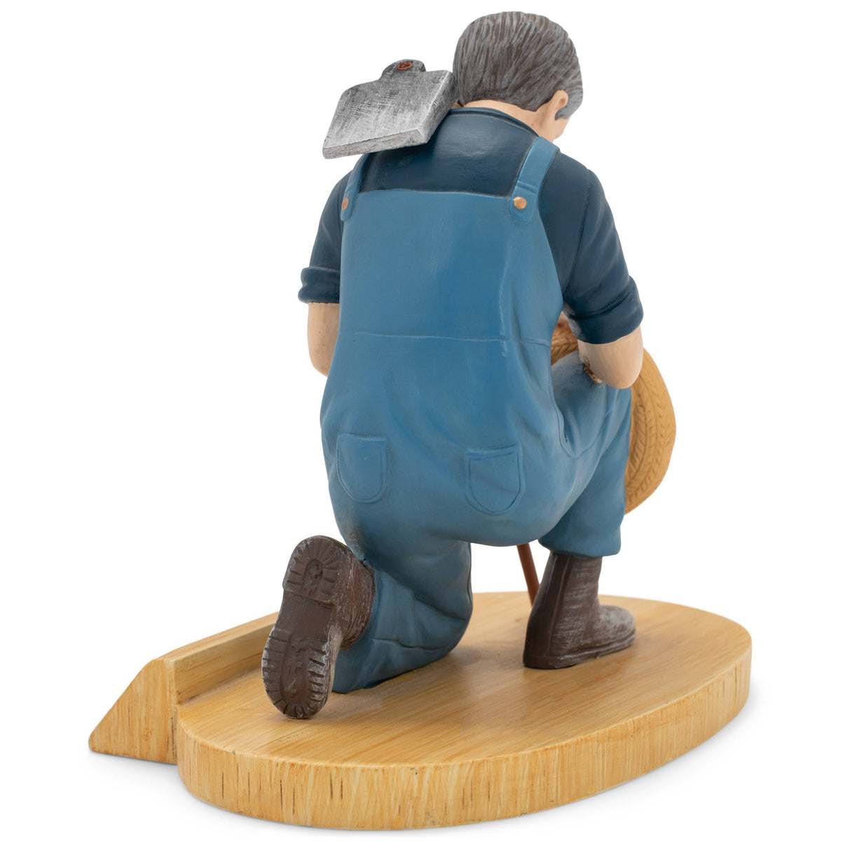 Praying Farmer Figurine