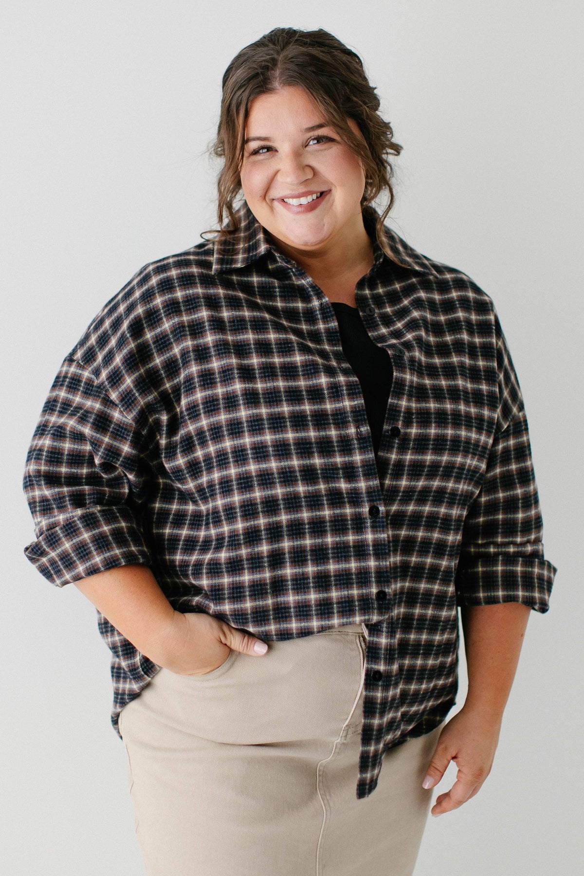 Dakota Fall Plaid Flannel Shacket