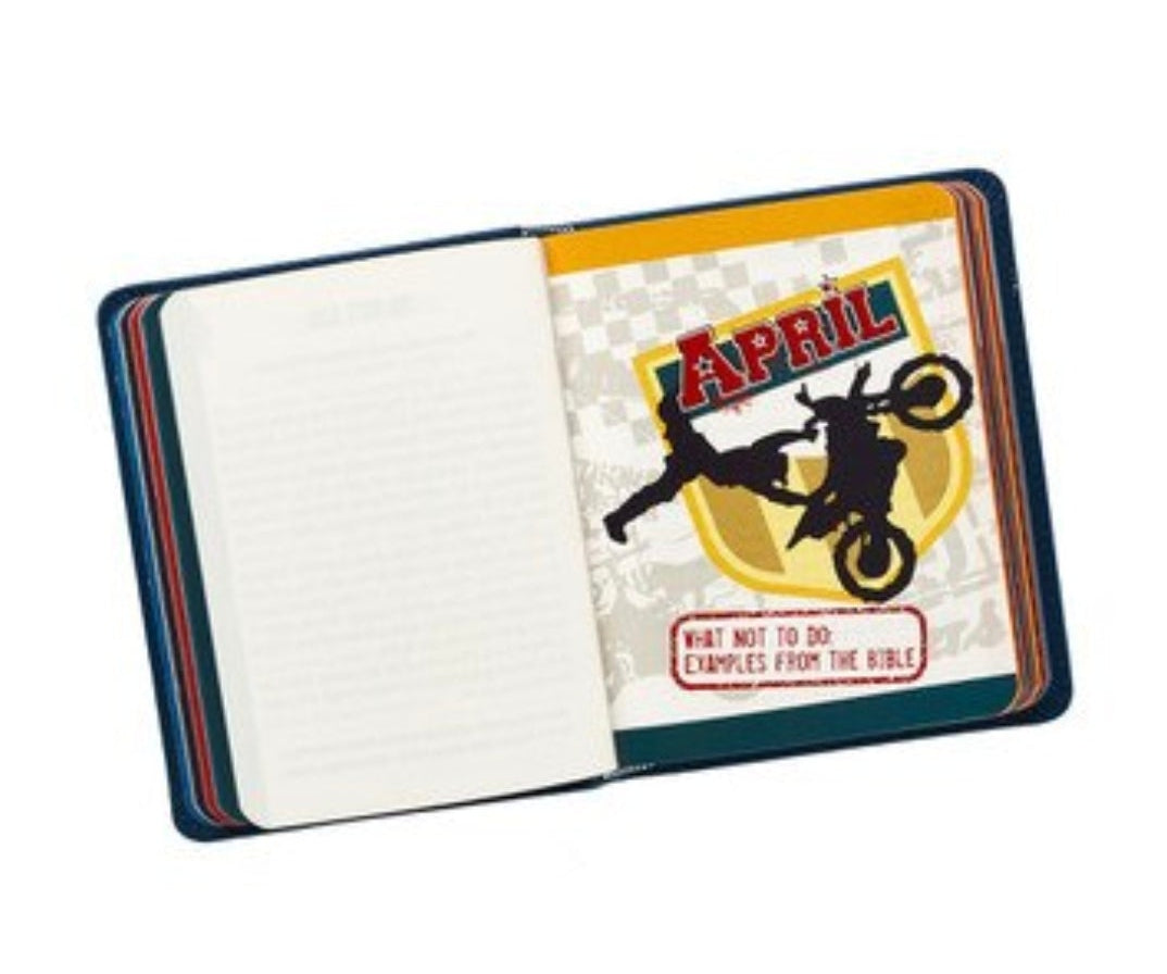 One-Minute Devotions for Boys Blue Faux Leather Devotional