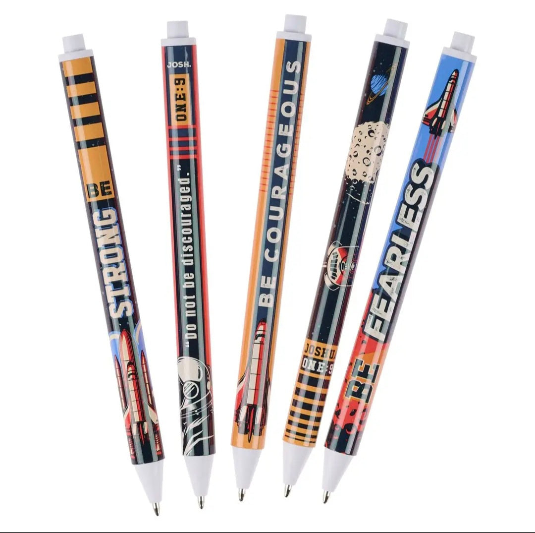 Set of 5 Retractable Pens
