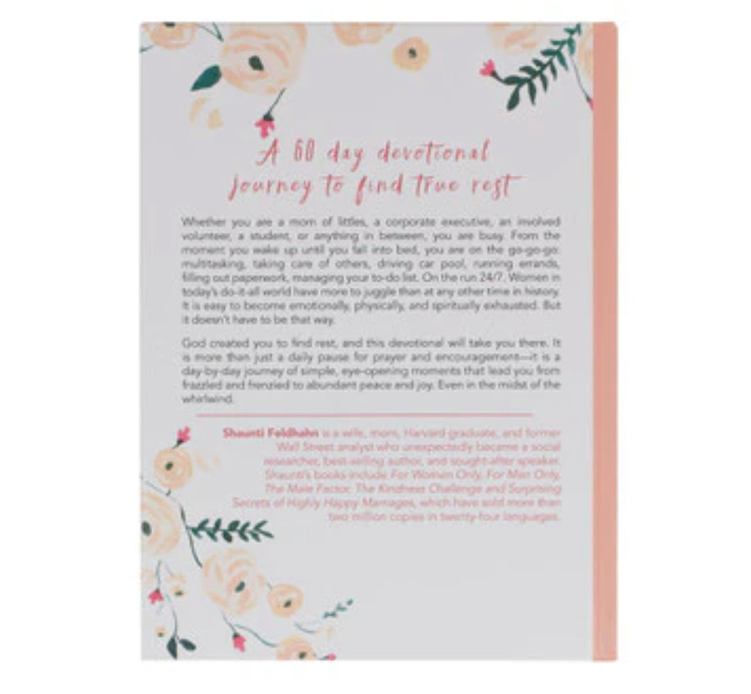 Find Rest Pink Floral Hardcover Devotional