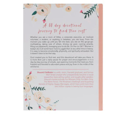 Find Rest Pink Floral Hardcover Devotional