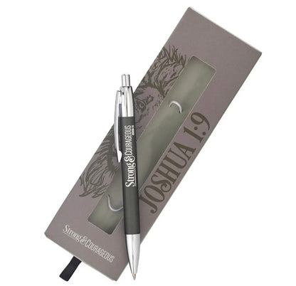Pen in Gift Box Strong & Courageouse Joshua 1:9