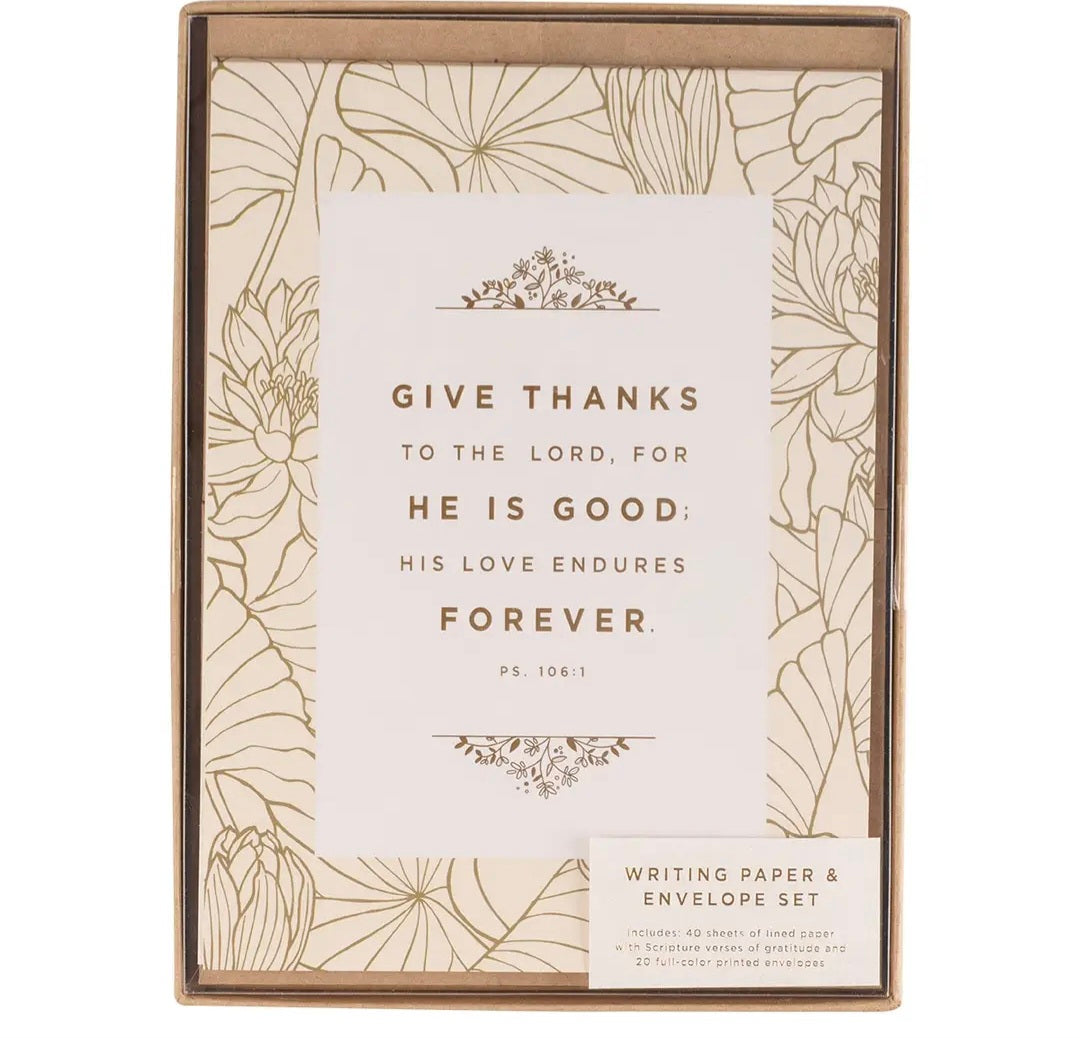 Writing Paper Give Thanks Gift Set