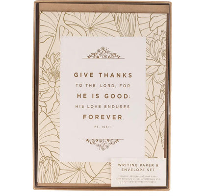 Writing Paper Give Thanks Gift Set