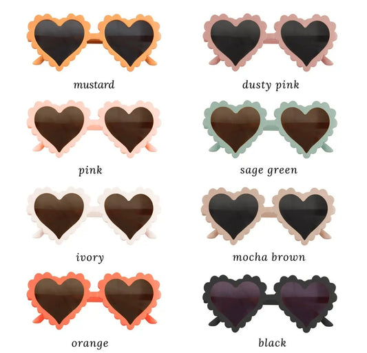 Kids Heart Shaped Sunglasses