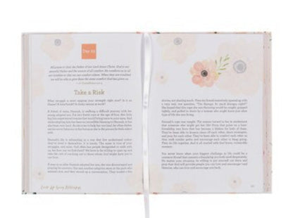 Find Rest Pink Floral Hardcover Devotional