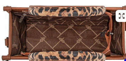 Wrangler Leopard Print Concealed Carry Tote/Crossbody