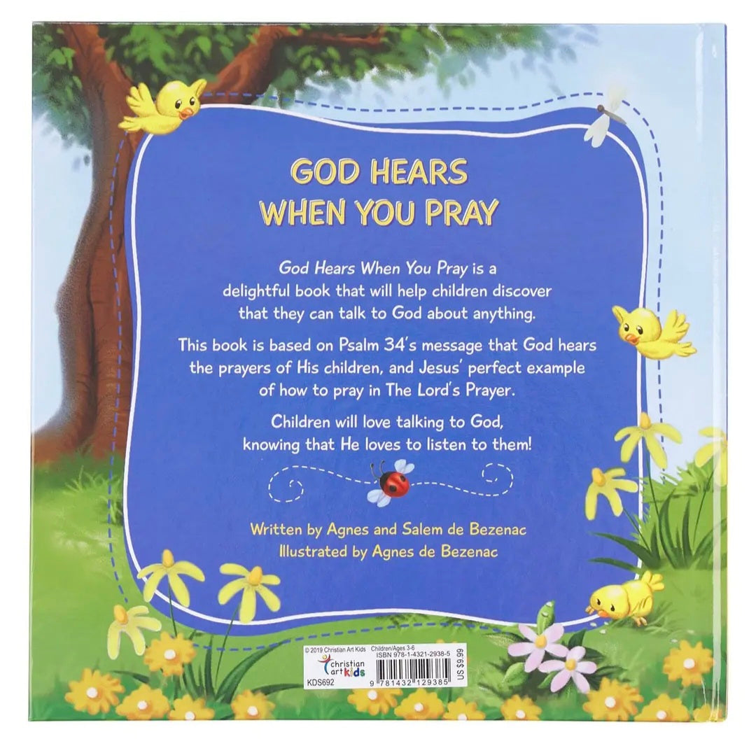 Kid Book God Hears You When You Pray Hardcover