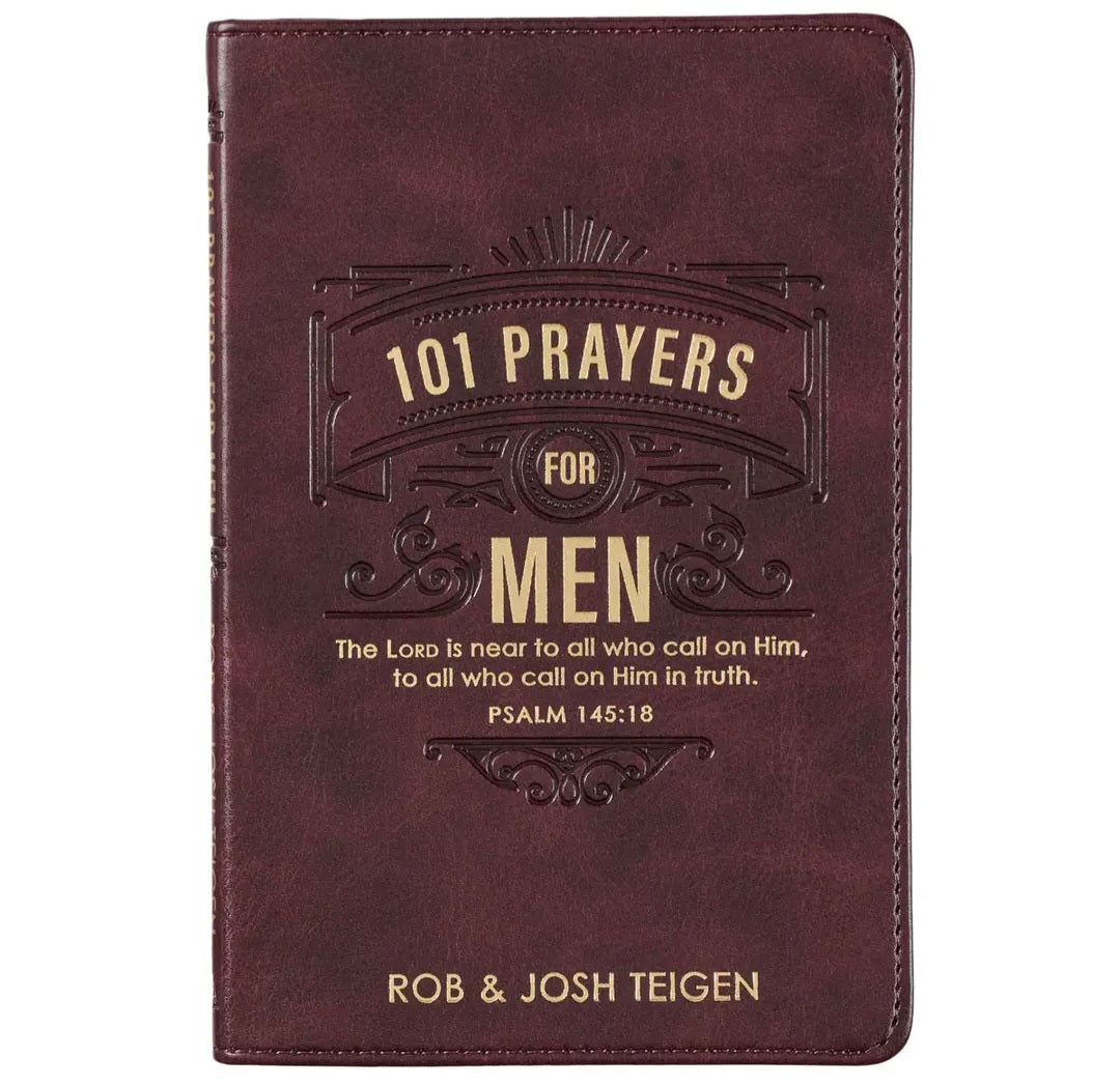 101 Prayers For Men Faux Leather
