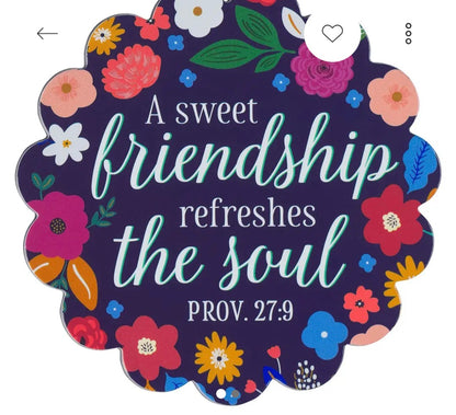 A Sweet Friendship Refreshens the Soul Magnet