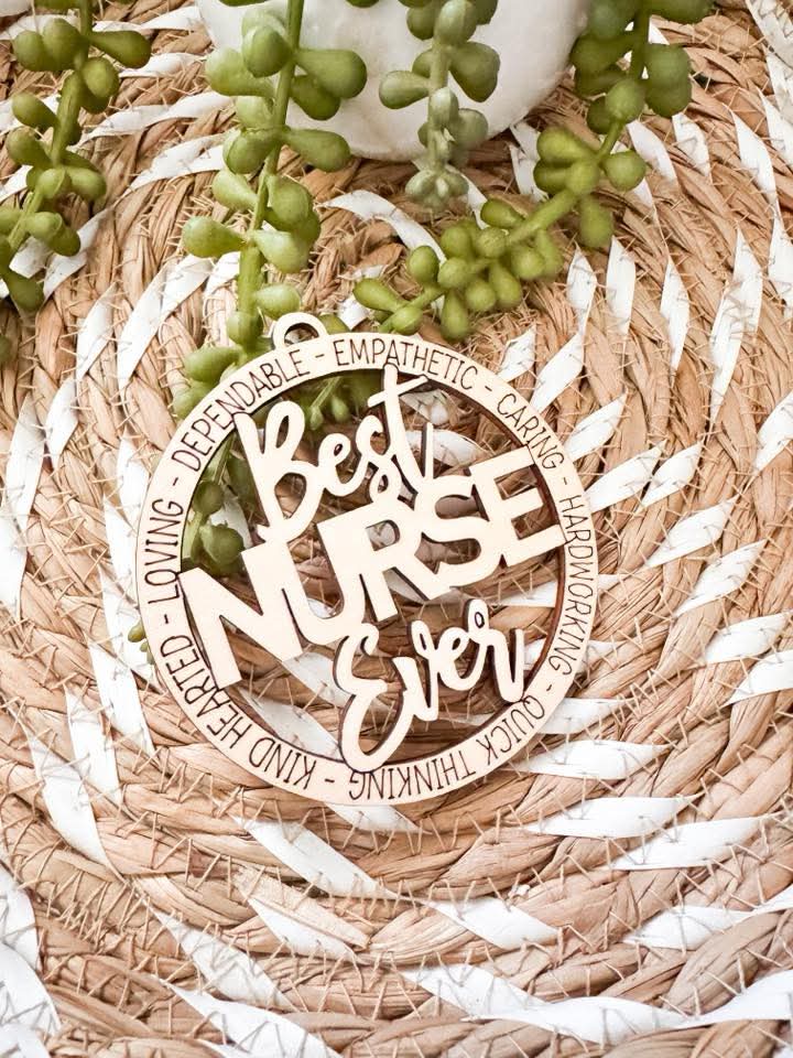 Wooden Laser Engraved Ornaments Unique