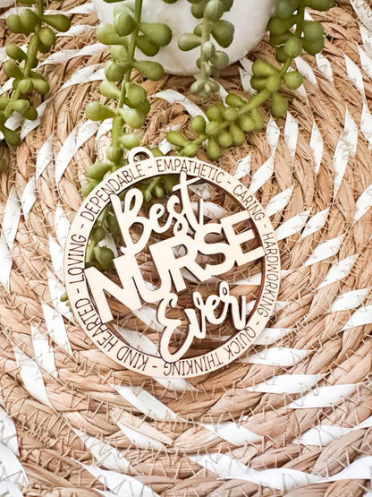 Wooden Laser Engraved Ornaments Unique