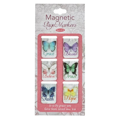 Magnetic Bookmark Set Mini Butterfly 🦋 Blessings