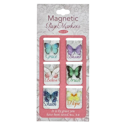 Magnetic Bookmark Set Mini Butterfly 🦋 Blessings