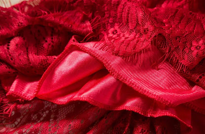 Red Vintage 3/4 Sleeve A-Line Girls Dress