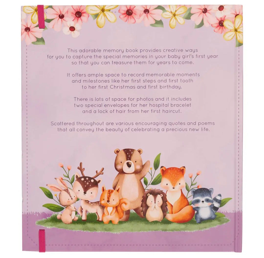 Baby Memory Book for Girls