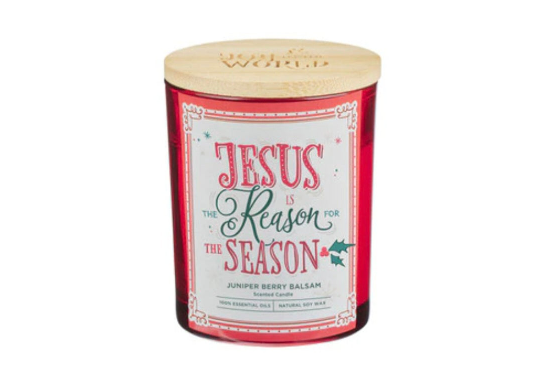 Jesus is the Reason Scented Candle in a Glass Jar