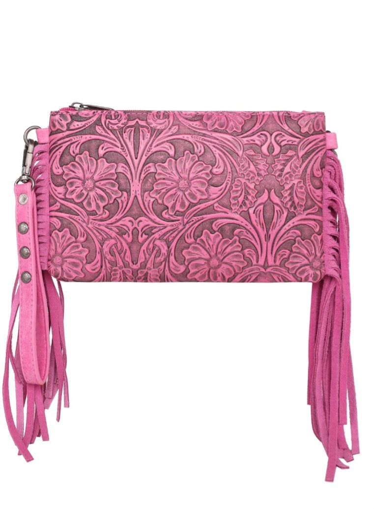 Montana West Tooled Collection Clutch/Crossbody