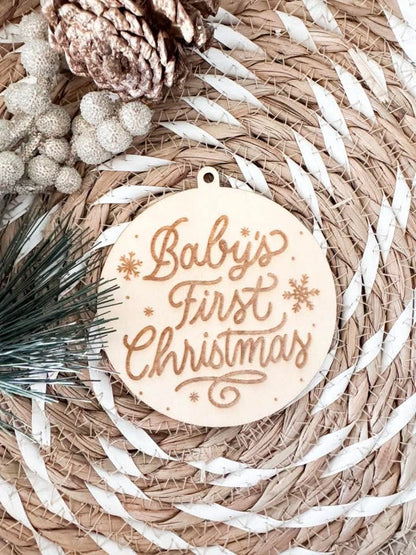 Wooden Laser Engraved Ornaments Unique