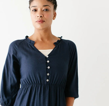 Kenzi' Ruffle Detail Maxi Dress