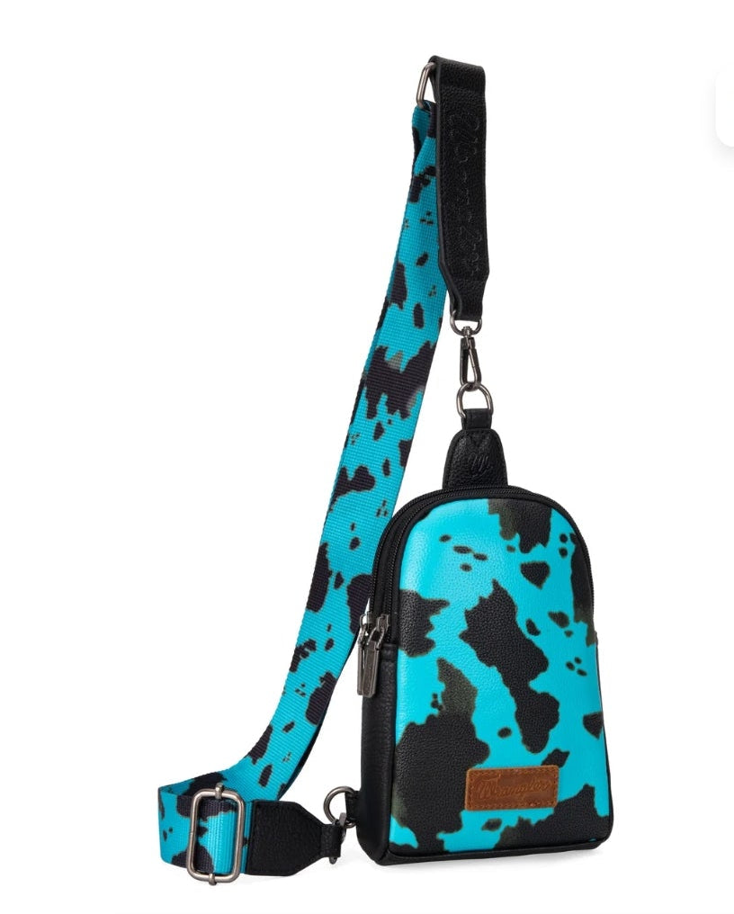 Untitled Sep23_2Wrangler Cow Print Crossbody Sling Chest Bag
