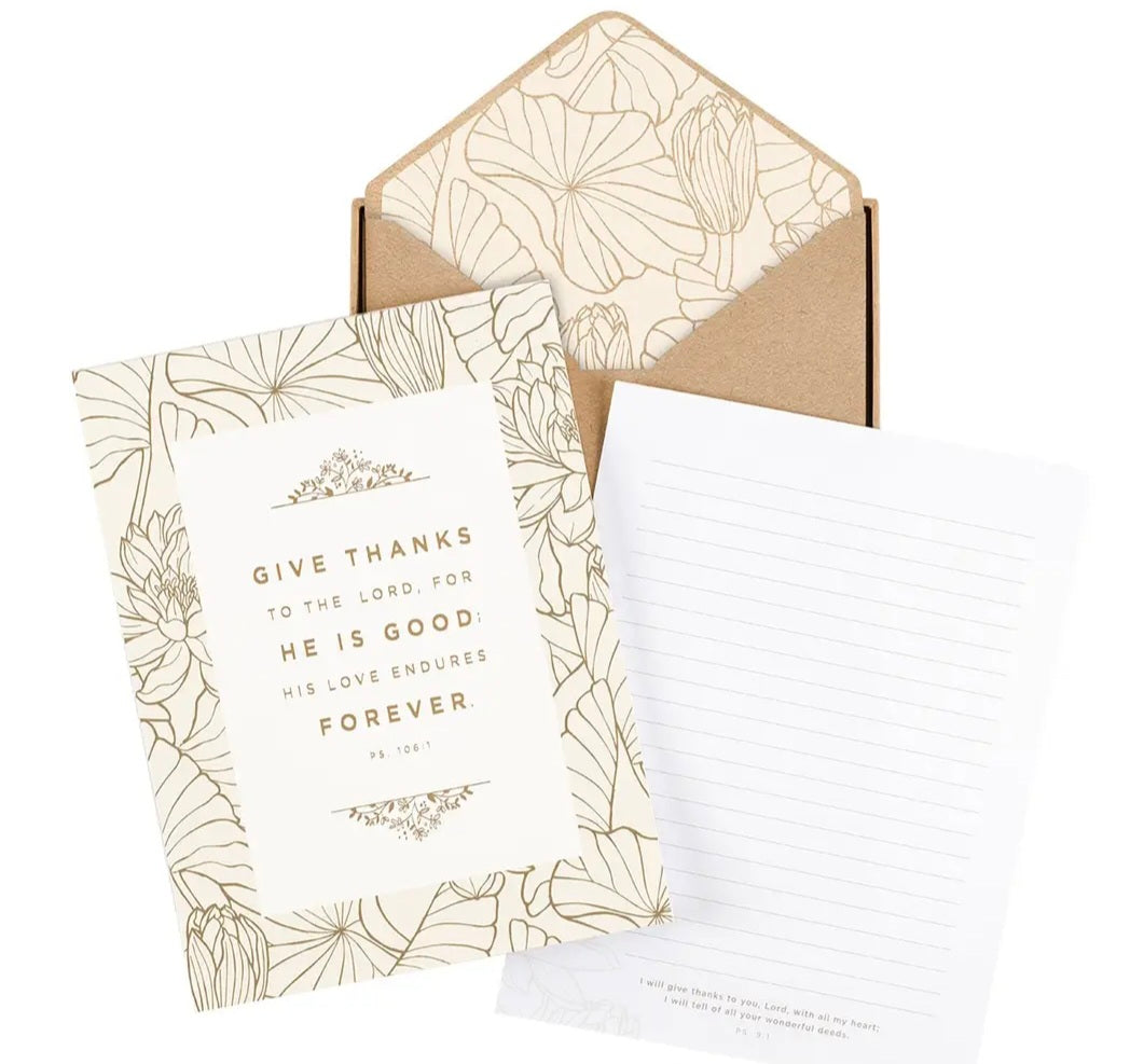 Writing Paper Give Thanks Gift Set
