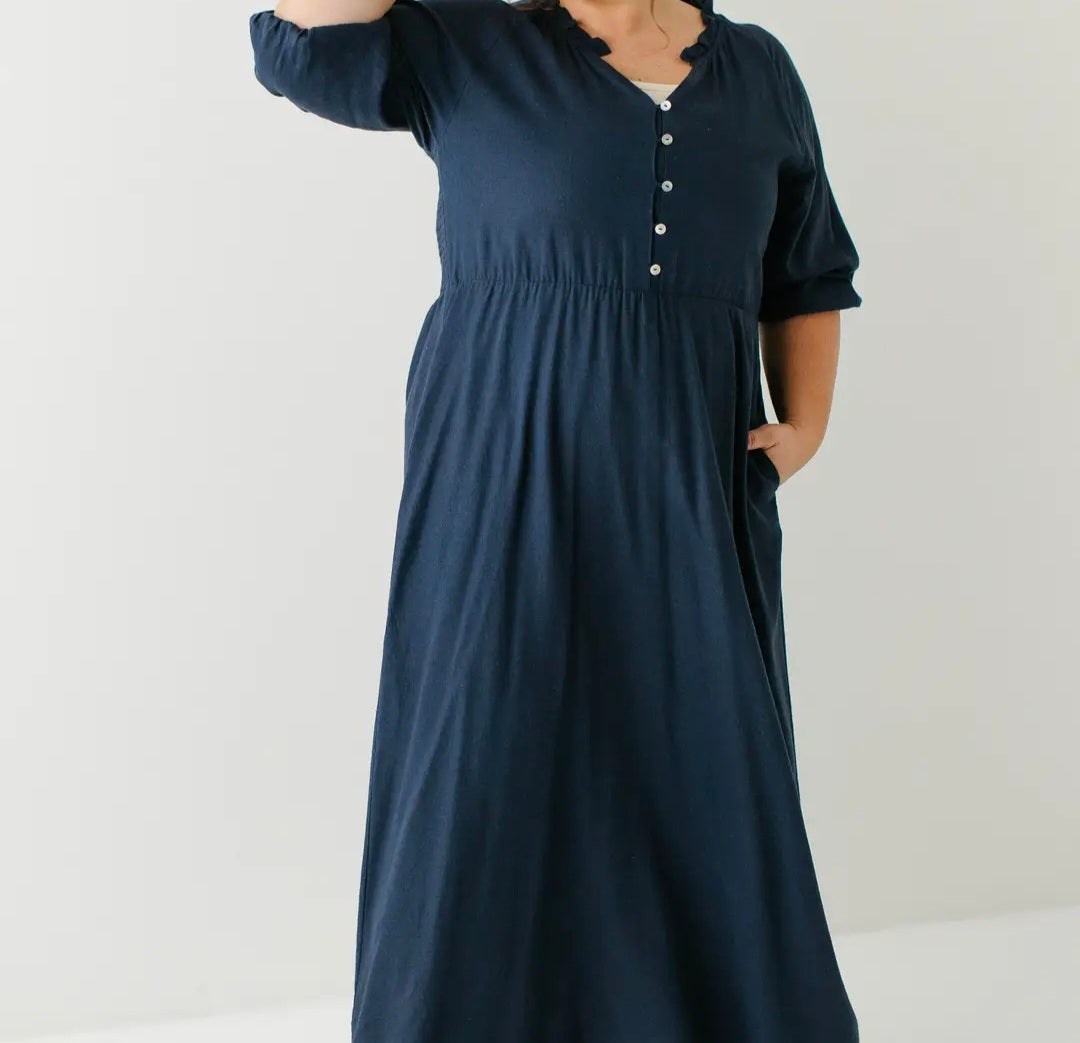 Kenzi' Ruffle Detail Maxi Dress