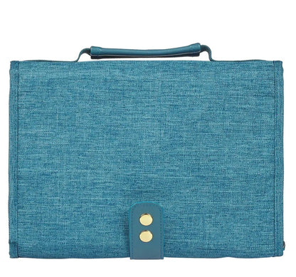 Bible Cover Organizer Tri-Fold Teal Faith Badge